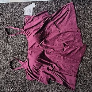 Burgandy/Wine Tankini Top 22W